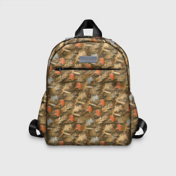 Детский рюкзак Гвоздики, золотой лавр, ленточки, цвет: 3D-принт