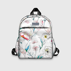 Детский рюкзак Цветы Нарисованные, цвет: 3D-принт