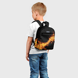 Детский рюкзак Огонь Стихия, цвет: 3D-принт — фото 2