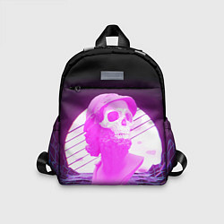 Детский рюкзак Vaporwave Skull Психоделика, цвет: 3D-принт