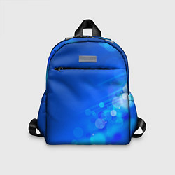 Детский рюкзак Блики на синем фоне, цвет: 3D-принт