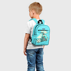 Детский рюкзак КОШКА С ВЕЕРОМ, цвет: 3D-принт — фото 2