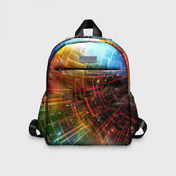 Детский рюкзак Portal - Neon Space - туннель из энергетических па, цвет: 3D-принт