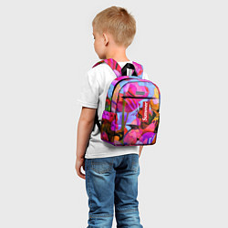 Детский рюкзак Красочный летний цветочный паттерн Summer color pa, цвет: 3D-принт — фото 2