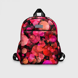 Детский рюкзак ЦВЕТНЫЕ ВОЗДУШНЫЕ ПУЗЫРИ, цвет: 3D-принт