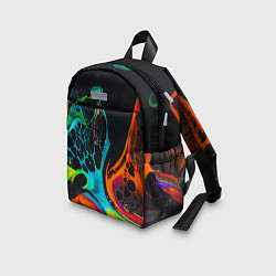 Детский рюкзак Цветная лава краска, цвет: 3D-принт — фото 2