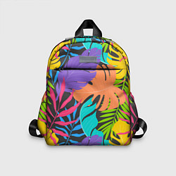 Детский рюкзак Тропические экзотические листья, цвет: 3D-принт