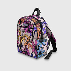 Детский рюкзак Цветы Разноцветные, цвет: 3D-принт — фото 2
