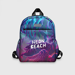 Детский рюкзак Neon beach, цвет: 3D-принт