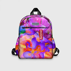 Детский рюкзак Красочный цветочный паттерн Лето Colorful Floral P, цвет: 3D-принт