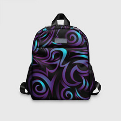 Детский рюкзак Неоновое завихрение, цвет: 3D-принт