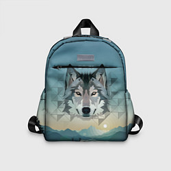 Детский рюкзак Серый волк - голова, цвет: 3D-принт