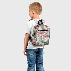 Детский рюкзак Цветы Розовые Лилии и Сирень, цвет: 3D-принт — фото 2