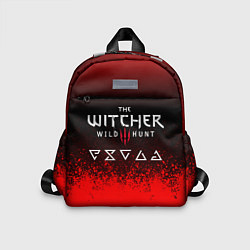 Детский рюкзак Witcher blood, цвет: 3D-принт