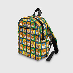 Детский рюкзак Разноцветная плитка сибы, цвет: 3D-принт — фото 2