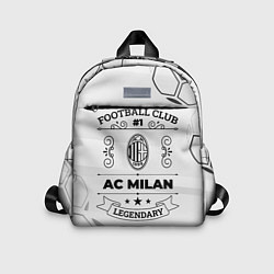 Детский рюкзак AC Milan Football Club Number 1 Legendary, цвет: 3D-принт