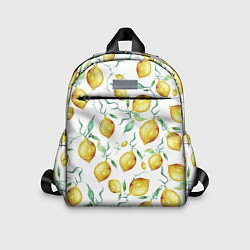 Детский рюкзак Лимоны Нарисованные Акварелью