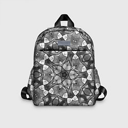 Детский рюкзак Черно-белый геометрический мозаичный узор