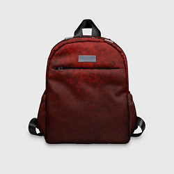 Детский рюкзак Мраморный красно-черный градиент, цвет: 3D-принт