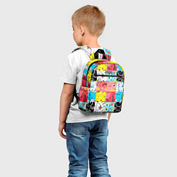 Детский рюкзак COLORED GEOMETRIC SHAPES, цвет: 3D-принт — фото 2