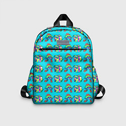 Детский рюкзак RAINBOW AND CUBE, цвет: 3D-принт