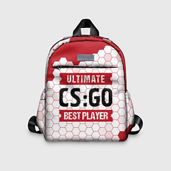 Детский рюкзак CS:GO: красные таблички Best Player и Ultimate, цвет: 3D-принт