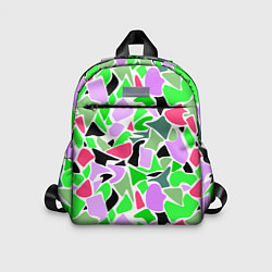 Детский рюкзак Abstract pattern green pink spots