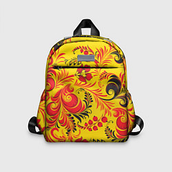 Детский рюкзак Хохломская Роспись Цветы, цвет: 3D-принт