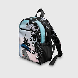 Детский рюкзак Тоторо бегущий от чернушек, цвет: 3D-принт — фото 2