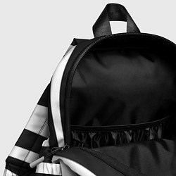 Детский рюкзак Зебра чёрные и белые полосы, цвет: 3D-принт — фото 2