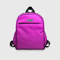 Детский рюкзак Розовый неоновый полосатый узор Pink neon, цвет: 3D-принт