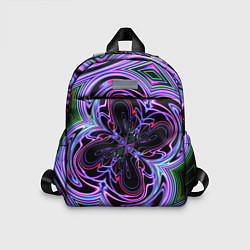 Детский рюкзак Неоновые узоры и фигуры - Фиолетовый