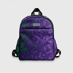 Детский рюкзак Marble texture purple green color, цвет: 3D-принт