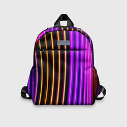 Детский рюкзак Неоновые линейные фонари - Фиолетовый