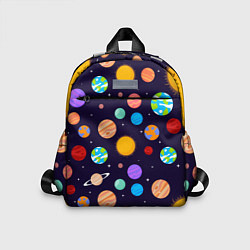 Детский рюкзак Солнечная Система Планет, цвет: 3D-принт