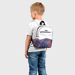 Детский рюкзак Абстрактные Многоугольные Кристальные Горы, цвет: 3D-принт — фото 2