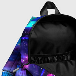 Детский рюкзак God of War Неоновый Космос, цвет: 3D-принт — фото 2