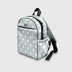 Детский рюкзак Белые круги: паттерн, цвет: 3D-принт — фото 2