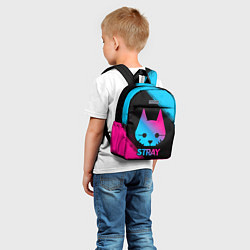 Детский рюкзак Stray - Neon Gradient, цвет: 3D-принт — фото 2