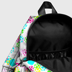 Детский рюкзак Весна в сердцах на белом фоне, цвет: 3D-принт — фото 2