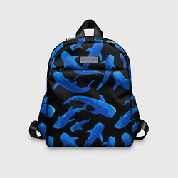 Детский рюкзак Стая акул - паттерн, цвет: 3D-принт