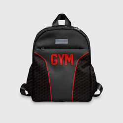Детский рюкзак GYM - Красные соты, цвет: 3D-принт