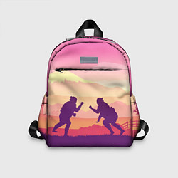 Детский рюкзак Сумо поединок на рассвете, цвет: 3D-принт