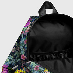 Детский рюкзак Цветы Фиолетовые Пионы, цвет: 3D-принт — фото 2
