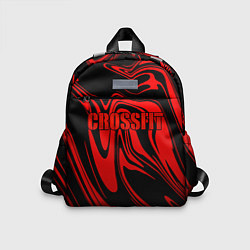 Детский рюкзак Кроссфит - красные разводы, цвет: 3D-принт