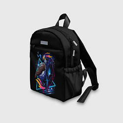 Детский рюкзак Неоновая птица - Арт, цвет: 3D-принт — фото 2