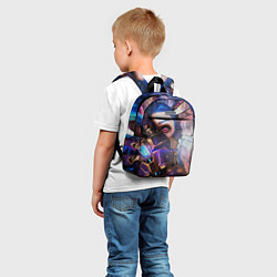 Детский рюкзак Jinx Arcane коллаж, цвет: 3D-принт — фото 2