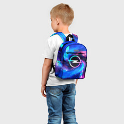 Детский рюкзак Opel неоновый космос, цвет: 3D-принт — фото 2