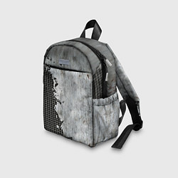 Детский рюкзак Рваный металл на сетке, цвет: 3D-принт — фото 2