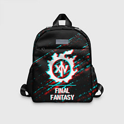 Детский рюкзак Final Fantasy в стиле glitch и баги графики на тем
